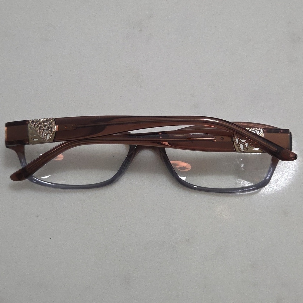 Tommy Bahama Brown Gradient Rectangle Eyeglasses Frames with Case - Picture 8 of 14
